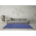 thumbnail image 3 of Ahgly Company Machine Washable Indoor Rectangle Oriental Blue Industrial Area Rugs, 8' x 10', 3 of 4