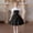 Black, variant on BRGZLK Girl's Summer Dresses Solid Color Turn-Down Collar Button-Down Short Sleeve Dress Casual Comfortable Cute Knee Length Dresses with Belt Pink 11-12 Years