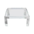 thumbnail image 6 of Meridian Furniture Casper Squared Glass Top Coffee Table in Chrome, 6 of 7
