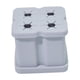 thumbnail image 1 of Soporte para cabezales de cepillo de dientes eléctrico Macarena organizador independiente Rejilla gris 4, 1 of 8