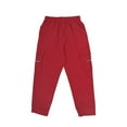 thumbnail image 4 of Men's Cargo Pant Loose Fit Casual Joggers with Multiple Pockets Summer Streetwear Red Pant, 4 of 7