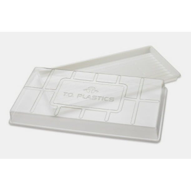 T.O. Plastics 1020 Clear Plastic Humidity Dome Retains Moisture for