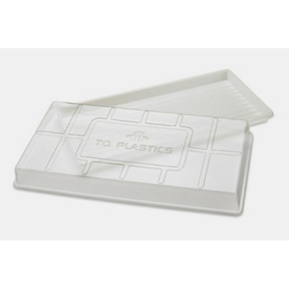 T.O. Plastics 1020 Clear Plastic Humidity Dome - Retains Moisture for Seedlings, Fits 1020 Trays - 5 Humidity Domes