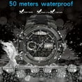 thumbnail image 5 of Sanda Top Brand Dual Display Wrist Watch Men Watches Sports Watch For Men Clock Military Wristwatch Outdoor 5atm Waterproof Hour - Quartz Wristwatches, 5 of 6