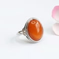 thumbnail image 3 of HOOUN Natural Yellow Honey Wax Ring Amber Ring Adjustable Opening For Men Women, 3 of 5