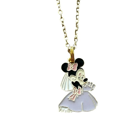 Minnie Mouse Figure Cartoon Pendant Necklace