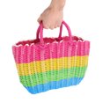 thumbnail image 2 of Minkissy Panier de Rangement Tissé Mignon Panier Tissé en Plastique pour Usage Intérieur 1Pcs, 2 of 5
