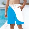 thumbnail image 6 of ATOGUTA Boys Swimming Shorts Quick Dry Boys Swim Trunks Bathing Suit Kids Swimwear with Pockets Size 4T-15, Sky Blue, 6 of 6