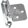 thumbnail image 2 of Laurey 28739 Satin Nickel Self-Closing Overlay Hinge with Wood Screws - pack of 2, 2 of 2