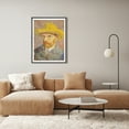 thumbnail image 2 of Van Gogh Canvas Wall Art, Self Portrait with a Straw Hat, Famous Oil Painting Art Prints Reproduction, Modern Artwork Canvas Poster, 2 of 7