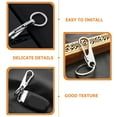 thumbnail image 2 of NICEXMAS Keychain for Car Anti-rust Stainless Steel Key Chain Silver Accessory 1Set, 2 of 5