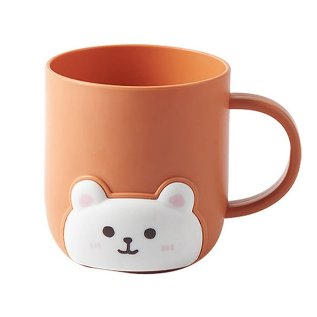 CHOK Plastic Cups Unbreakable Coffee Mug Plastic with Handle Reusable Plastic Mug Dishwasher Safe 1pcs
