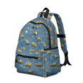 thumbnail image 2 of Excavator and Gravel Blue Pattern Cute School Backpack with Padded Back and Adjustable Shoulder Straps 13.4"x11"x4.7", 2 of 5