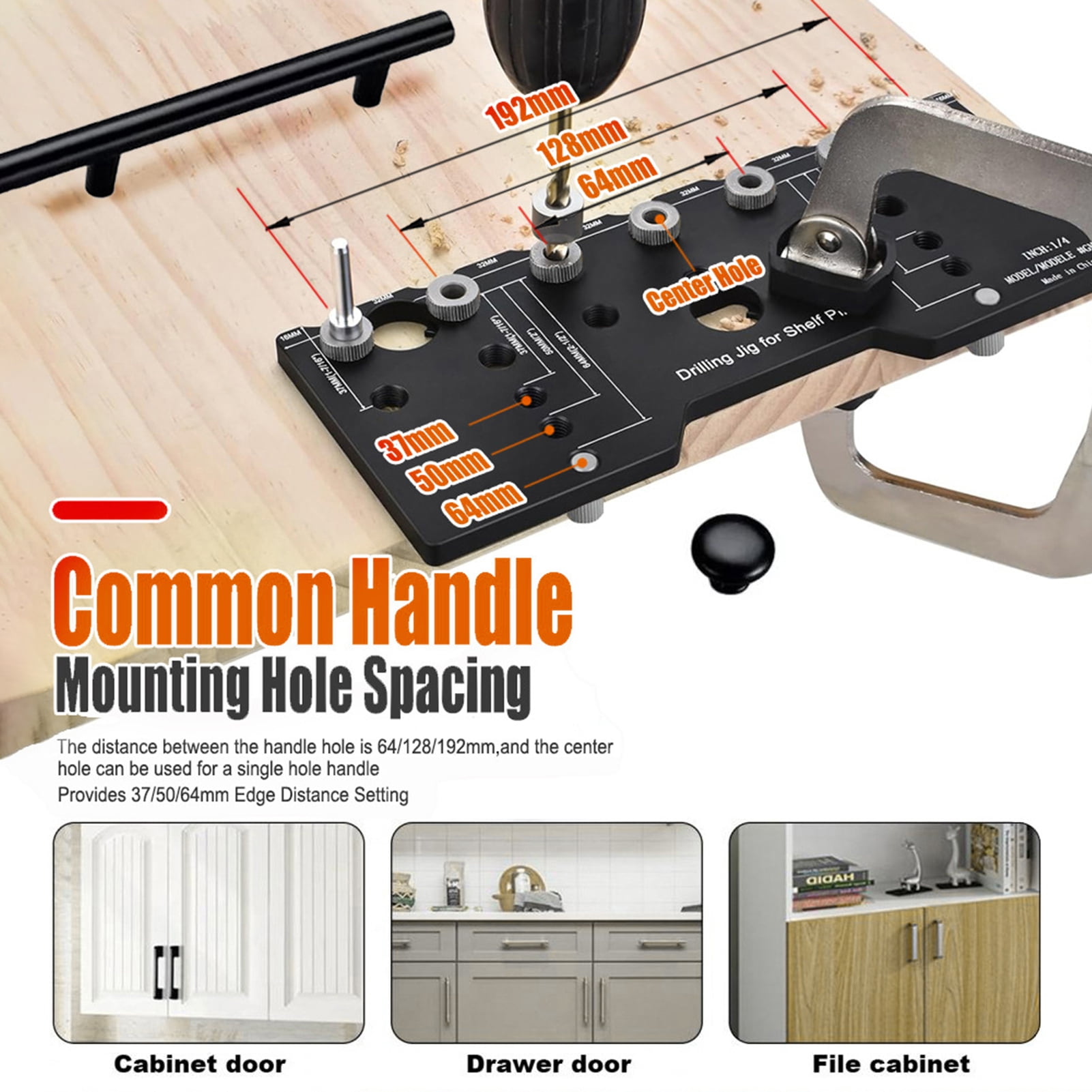 Xinyolin Cabinet Adjustable Shelf Jig Drill Guide - Rustproof Corrosion Resistant High Accuracy Cabinet Hole Drilling Template