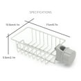 thumbnail image 3 of Faucet Storage Rack Stainless Steel Drain Rack with Hook for Kitchen Bathroom, 3 of 9