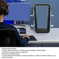 thumbnail image 3 of Video Game Storage Stand, 19 Disc Capacity Holder with Controller, Headset Stands, Easy Assembly, Vertical, Horizontal Placement for Series X S Games, 3 of 7