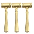 thumbnail image 1 of Miangastore Marteau Bois Doré 3 Pcs Manche Rond Tête Carrée, 1 of 9