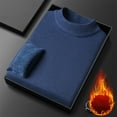 thumbnail image 5 of Yiliang Big and Tall Mens SweatersFall and Winter Long Sleeve Warm and Thermal Top Clothes ,Blue,2XL, 5 of 6