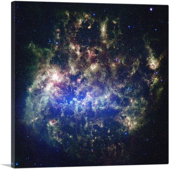 ARTCANVAS Large Magellanic Cloud Hubble Telescope NASA Photograph Canvas Art Print - Size: 18" x 18" (0.75" Deep)