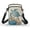 Sea Turtle and Marine Life, variant on HELLHERO 4.33"x1.97"x7.09" Adjustable Crossbody Bag, Women with Vintage, Multi-Floral on Dark Background