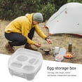 thumbnail image 5 of BLEEUS Eggs Box Case Shockproof Egg Holder Kitchen Container Camping Gear Camping Storage (4 Grids), 5 of 8