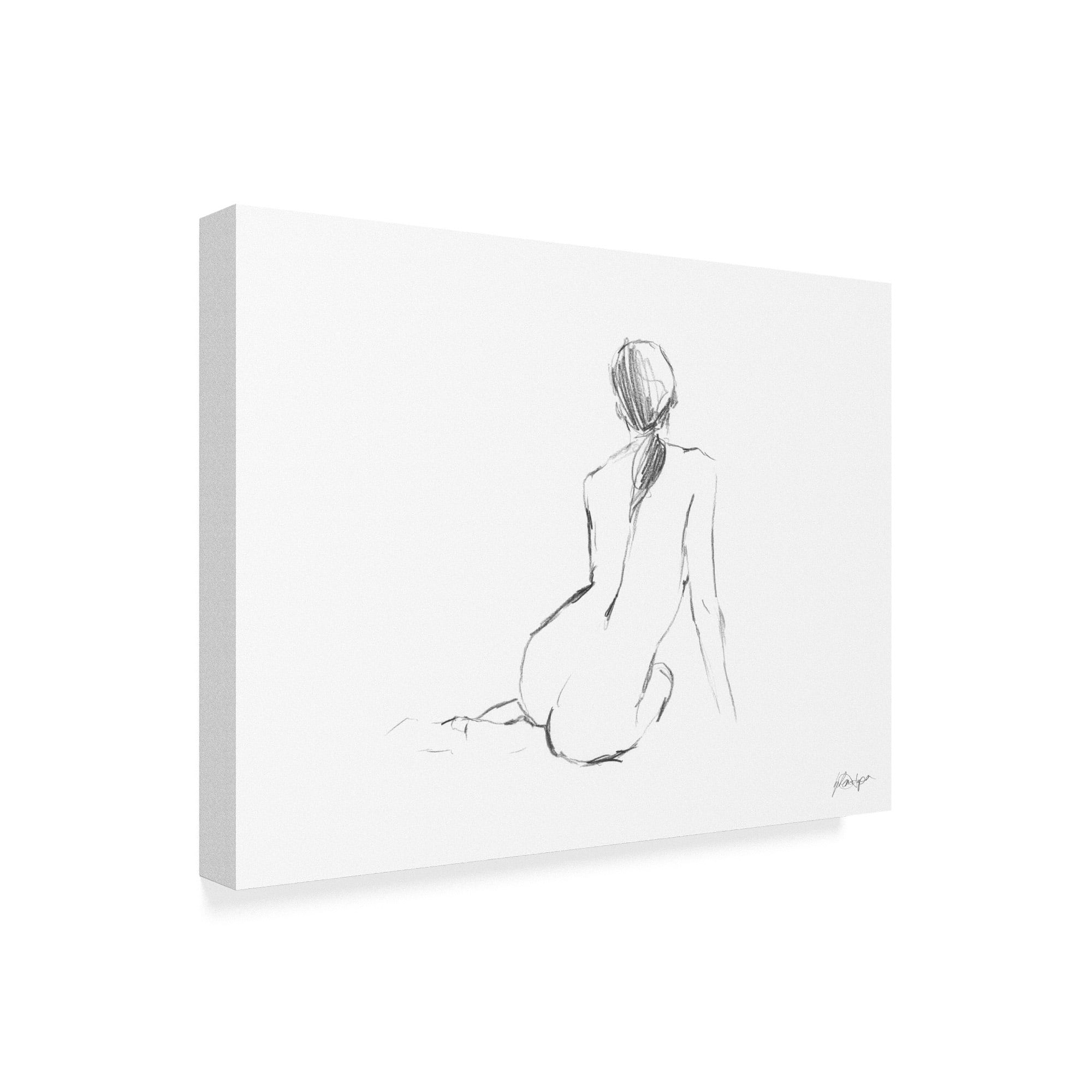 Trademark Fine Art 'Figure Contour II' Canvas Art by Ethan Harper