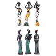 thumbnail image 1 of Estatuilla Decorativa de Decorativa para Mujer Africana, 6 Juegos Gloria Figuras de mujeres africanas, 1 of 7