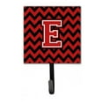 thumbnail image 1 of Lettre E Chevron Laisse Noire et Rouge Ou Porte-Clés, 1 of 1