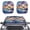 Blue Dolphin, variant on Binienty Cute Owl Sun Shade for Car Windshield Auto Vehicle Shield Reflector Blocking Screen Cover Easy to Install Folding Car Sun Shade for Front Window 28.5 x 25.5 inches