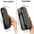 thumbnail image 2 of Large Capacity Pencil Case 4 Compartments, Expandable Multi-Layer Pen Bag with Mesh Pockets, Oxford Cloth Stationery Organizer for Students School Office Travel Black, 2 of 4