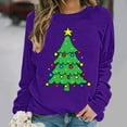 thumbnail image 4 of Taylonsss Chandail en Molleton de Noël à Col Rond pour Femmes Manches Longues Chandail Décontracté pour Hiver et Printemps Usage Quotidien, 4 of 5