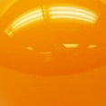 thumbnail image 3 of Unscented High Gloss Orange Round Candle, 3 of 5