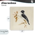 thumbnail image 4 of Stupell Industries Rustic Lodge Subtle Watercolor Chickadee Canvas Art, 17 x 17, by Diannart, 4 of 8