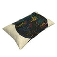 thumbnail image 3 of Naloa Owl with Mandala Pillowcase, Throw Pillowcase, Wrinkle-Free, Stain-Resistant with Hidden Zipper for Bedroom Sofa - 16"x24", 3 of 9