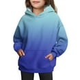 thumbnail image 5 of XADYUY Girls Graphic Hoodies 7-8 Cute Trendy Hooded Girls Sweatshirt Gradient Long Sleeve Girls Pullover Sweatshirt Aesthetic Fall Clothes for Tween Girls with Pocket,7-8 Years, 5 of 5
