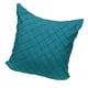 thumbnail image 5 of Fundas de almohada decorativas de terciopelo liso con estampado de diamantes en relieve, acogedoras Azul-50x50cm, 5 of 9
