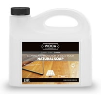 WOCA Natural Soap, White |2.5 L| - Concentrated Wood Cleaner for oil or wax finished hardwood floors, tables, millwork, cutting boards, and countertops