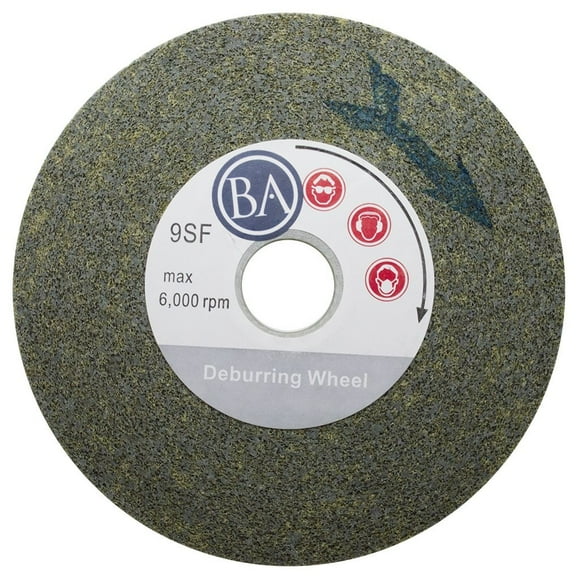 Benchmark Abrasives 6" x 1" x 1" Buffing Wheel for Bench Grinder, Silicon Carbide Deburring Tool for Metal 6 Inch Polishing Wheel, Finishing Surface Conditioning on Stainless Steel, Copper (9S Fine)