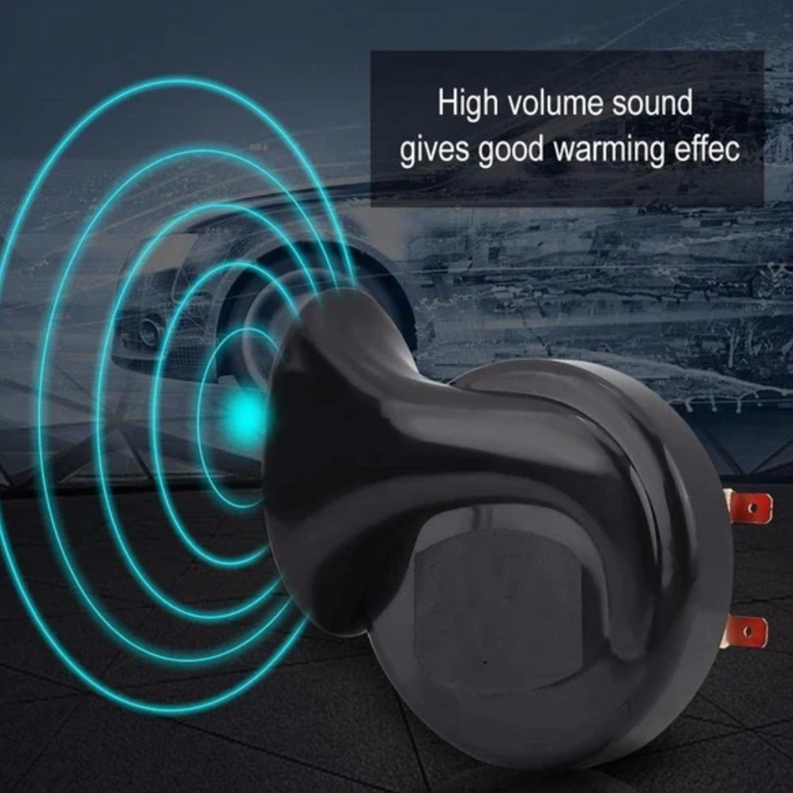 Huarll Cleaning Machine Loud Red Suv Trumpet Train Car Truck Super Horn 12V Compressor Air Dual Tools & Home Improvement