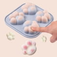 thumbnail image 5 of Molde grande con forma de huella de pata, de silicona de 4 cavidades para hacer chocolate, gelatina, pudín, muffins y golosinas para perros., 5 of 5