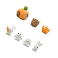 thumbnail image 1 of Bearachild 7 Uds. Modelos de conejitos de Pascua en miniatura estatuilla de animales juego de juegos de adornos en miniatura para jardín de hadas DIY Decoración del hogar Bearachild HA034969-00, 1 of 6