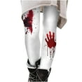 thumbnail image 6 of QATAINLAV Women 2025 Halloween Costumes, Legging for Women Butt Lift High Waisted Sport Pant Funny Graphic Print Jogger Skinny Bottoms Summer Savings White L, 6 of 7