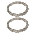 thumbnail image 3 of Miangastore Creative Woven Circle for Decor Grey Synthetic Material Perfect for Christmas DIY 2 Pieces 11.8 Inches, 3 of 8