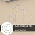 thumbnail image 3 of 1Pc Transparent Floret Beads Eyeglasses Necklace Mask Anti-lost Hanging Chain, 3 of 7