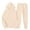 Beige, variant on Womens 2 Piece Outfits Sweatsuits Sets Fall Winter Fleece Lined Hoodies Sweatshirts Sweatpants with Pockets Tracksuits
