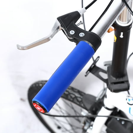 - Yosoo 1Pair Super Light Handlebar Grip Anti-skid Shock Proof Silica Gel Grip With End Plugs For Bike, Silica Gel Grip,Handlebar Grip