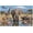 500 PCS, variant on African Wildlife 500 Piece Jigsaw Puzzle for Adults, Elephant Giraffe Lion Zebra Rhino Artwork, 20.5 x 15 IN