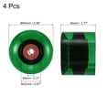 thumbnail image 2 of Unique Bargains Roues de Longboard 60 mm avec Roulements ABEC-9 Roues de Rue pour Planches à Roulettes Cruiser 80 A, Vert Clair Rouge, Lot de 4, 2 of 4