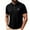 Black, variant on Dolkfu Button Golf Shirts for Men Blue Short Sleeve Collared Minimalist Tops Geometric Graphic Prints Refreshing Polos Blue,S