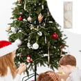 thumbnail image 3 of Fiudx Adornos Navideños de Plástico, Adornos Colgantes para Árbol de Navidad, Flocado, 8 Cm, 3 Unidades, 3 of 5